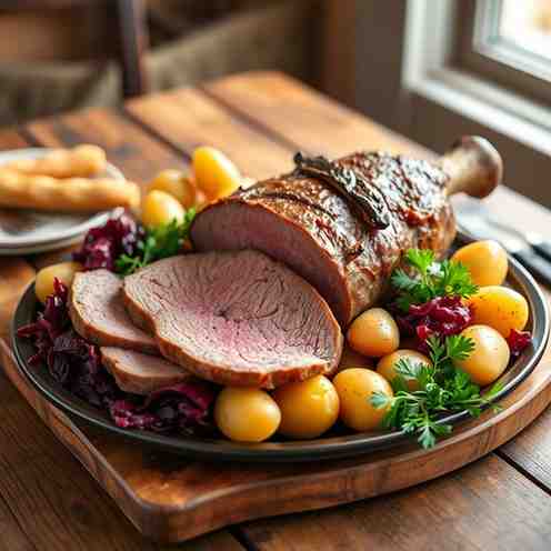 Classic German Roast Beef Dinner - Rinderbraten Recipe You'll Love